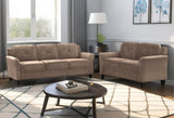 Fashionable living room sofa for 2 people, Brown velvet fabric W1927P171000