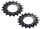 2X Drive Sprockets 17 Teeth Replacement for John Deere 319D 319E 323D 323E 325G 329D T370852 91785470