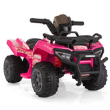 ZNTS 6V Kids Ride-On ATV Car, Powered 4-Wheeler Quad w/ Music Horn USB MP3, 1.9 MPH Max Speed, Electric W2181P190017