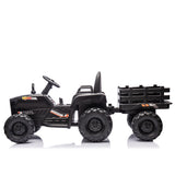 ZNTS Ride on Tractor with Trailer,24V Battery Powered Electric Tractor Toy, 200w*2motor W1578P193900