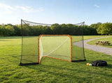 12x9 ft Hockey & Lacrosse Goal Backstop Net, Quick Easy Setup Training Net with Extended Coverage 66168337