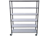 6 Tier 6000lbs Capacity NSF Metal Shelf Wire Shelving Unit, Heavy Duty Adjustable Storage Rack with W465142127