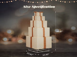 6FT Lighted Gift Box Tower, Pre-lit Pull Up Present Boxes with 200 LED Warm White Lights and Ropes 47421161