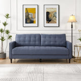 74" High Resilience three seater Sofa, Wooden Frame 3 Seat Sofa, Comfy , Modern Upholstered Sofa, W311P192811