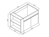 30 Inch Bathroom Vanity With Open Shelf, KD-PACKING W99956039