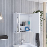 ZNTS 4-Shelf Bathroom Medicine Cabinet with Mirror B06280226