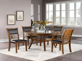 Set of 2 Upholstered Dining Chair in Walnut Finish SR011813