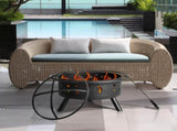 30IN Metal Fire Pit Black 80392062