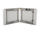 4ft Foldable Lift Patio Plastic Table White 23561282