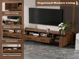 78-Inch TV Stand for TVs up to 85-Inch, Media Console with 2 Drawers, Soft-Closing Hinges and N710P510683P