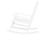 68.5*86*115CM Square Wooden Rocking Chair White 67747455