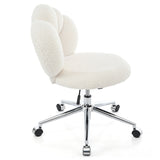 360&degSwivel Height Adjustable,Swivel Chair,Teddy fabric,home office chair W680P143486
