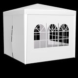 3 * 3m 4 sided , spiral tube pergola made of white PE fabric, 10'x10 'party tent with 4 89245309