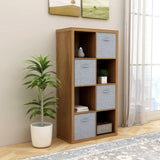 ZNTS 8-Cube Organizer Storage with Opened Back Shelves,2 X 4 Cube Bookcase Book Shleves for Home, Office 88496924