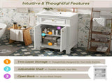 24'' Vintage Elegance Bathroom Cabinet Soft Closing Doors and Adjustable Shelf, Bathroom Vanity N710P446530K