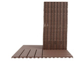 Plastic Interlocking Deck Tiles,44 Pack Patio Deck Tiles,12"x12" Square Waterproof Outdoor All 93144634