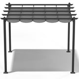 10*10ft Outdoor Pergola Grey 70345964