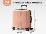 PP Trolley Case 24in Travel Suitcase Pink 96632482