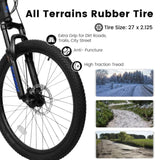 27.5 Inch Full Suspension Mountain Bike, Front and Rear Dual Shock Absorbers, Mechanical Disc 12400111