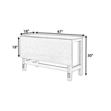 TOPMAX Farmhouse Wood Extendable Dining Table with Drop Leaf for Small Places, White N717P195019K