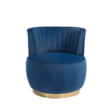 COOLMORE 360 Degree Swivel Cuddle Barrel Accent Sofa Chairs, Round Armchairs with Wide Upholstered, W395P145392