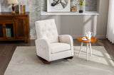 ZNTS High Back Rocking Chair Nursery Chair .Comfortable Rocker Fabric Padded Seat .Modern High Back W153982356