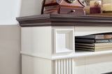 Farmhouse style fireplace TV stand for living room bedroom to store CDs, remotes and other media W2393P230124