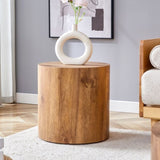 The cylindrical table with its patterned design can be easily integrated into a variety of interior W1151P200298