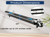 24 in Panel Clamps for Woodworking 2 Pack, 4-Way Pressure Parallel Clamp, Adjustable Parallelogram 27407853