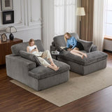 Double Chaise Lounge Chair Indoor,Oversized Upholstered Sleeper Cloud Couch,Deep Seat Luxury Sofa 96861090