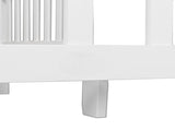 Wooden Baby Toddler Bed Children Bedroom Furniture with Safety Guardrails White 96284571