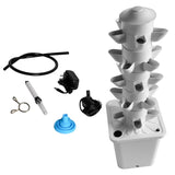 25-pot White Outdoor Indoor Vertical Garden Smart Garden Vertical Garden Planter with Pump and Tank 62447617