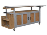 Foldable Outdoor Kitchen Island Patio Mobile Kitchen Cart Portable Outdoor Cooking Island with N719P380279Z