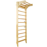 Wooden Swedish Ladder, Stall Bars Set for Physical Therapy & Gymnastics W465P208412