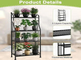 5 Tier Large Capacity Storage Shelf, 5-Tier Shelf Organizer, Multifunctional Bathroom Storage Rack, 08418823