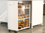 Kitchen Island with Storage Space, Breakfast Bar with Folding Flip-Up Panel, Large Storage Cabinet W2167P210778