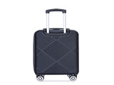 4-piece ABS lightweight suitcase, 14 inch makeup box, aircraft wheels BLACK W284P149254
