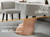 27inch-counterstool, modern design with smooth, light - colored fabricnd circular footrest with N780P224409G