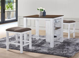 3 Pieces Counter Set Storage Space For Small Space Modern Farmhouse Design Retro Design Easy to W2537P369836
