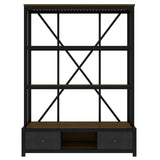 3-Shelf Metal with Drawers for Home Office, Open, Vintage Industrial Style W1580P251086