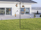 93inch Iron Bird Feeder With Six Hooks, Bird Feeder Black Courtyard 44782895