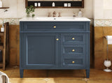 30'' Bathroom Vanity with Top Sink, Modern Bathroom Storage Cabinet with 2 Drawers and a Tip-out N710P250194C