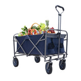 ZNTS Outdoor Garden Multipurpose Micro Collapsible Beach Trolley Cart Camping Folding Wagon W321P206552