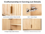 2-Door 3-Tier Slatted Bathroom Wall Cabinet 24.49"*22.83"*8.07 Oak 35998404