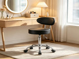 300 lbs Capacity Shop Stool with Backrest, Adjustable Roller Creeper Seat, 360&deg Swivel Padded 23085712
