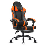 Gaming Computer Chair with Wheels, Adjustable Height Pu Leather Gamer Chair Office Desk 00283337