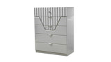 ZNTS Modern Style 5-Drawer Chest Made with Wood in Gray B009P155263