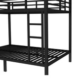 Metal Full over Full Bunk Bed for Teens and Adults,Space-Saving/Noise Reduced/No Box Spring Needed, W1580P309630
