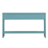 Rustic Entryway Console Table, 60" Long Sofa Table with two Different Size Drawers and Bottom Shelf 93964684