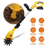 Cordless Electric Garden Tiller Cultivator With 20V Rechargeable Battery 3.93In Width 6.69In Depth 42519816